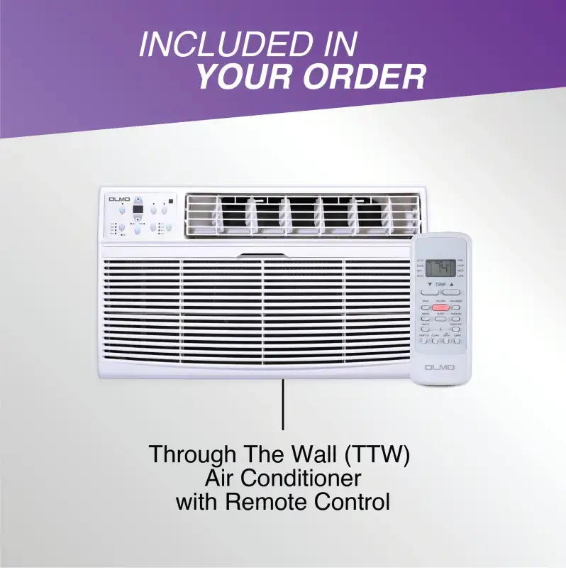 12,000 BTU 115V Through-the-Wall Air OLMO Conditioner w/ Remote, Smart Kit, Cooling Only - Image 5