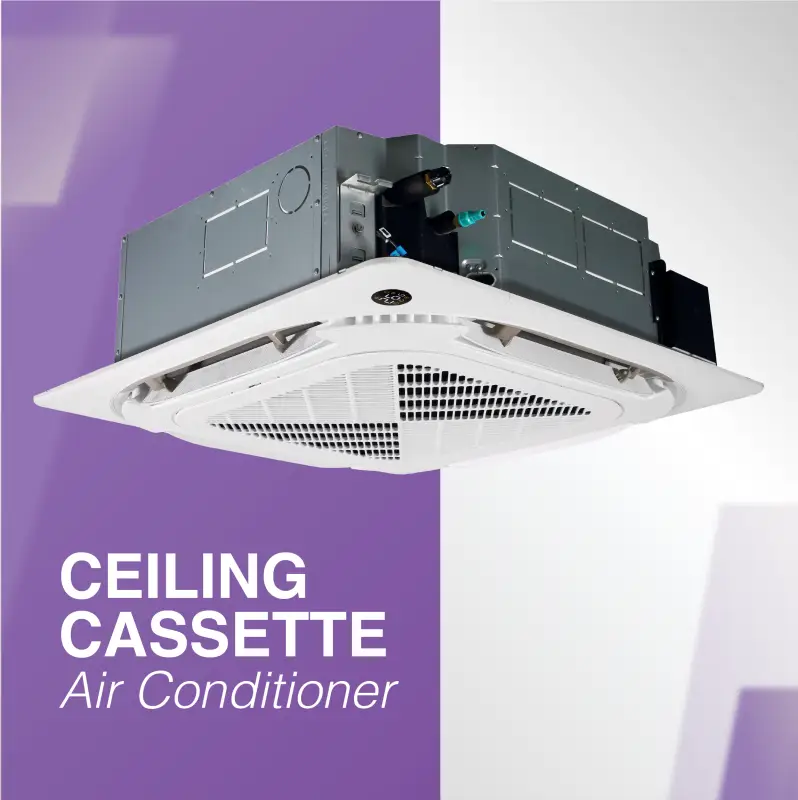 Cooper & Hunter 2 Zone 36,000 BTU OLIVIA Ductless Mini Split AC Ceiling Cassette 18k+18k - Image 4