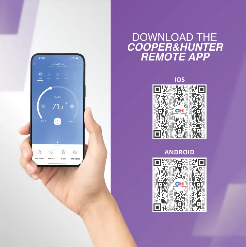 Cooper & Hunter 4 Zone 36,000 BTU Ducted Mini Split AC Concealed Duct 12k+12k+12k+12k - Image 7