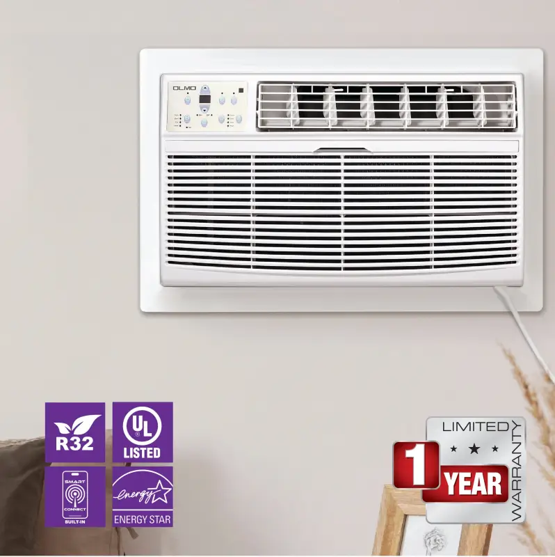 8,000 BTU 115V Through-the-Wall Air Conditioner w/ Remote, Smart Kit, Heating and Cooling - Image 3