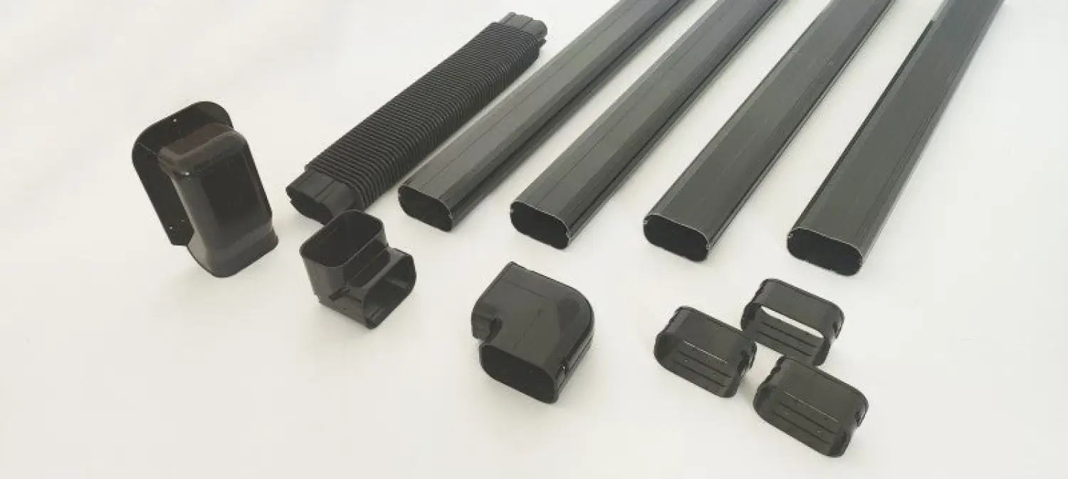 Armbridge 13FT PVC Decorative Line Set Cover Kit for Ductless Mini Split Air Conditioners, Heat Pumps, and Inverters systems (BLACK) - Image 4