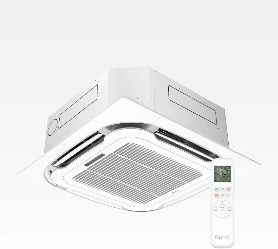 2 zone 30,000 BTU BRAVO Ductless Mini Split AC Ceiling Cassette 12k+18k - Image 7