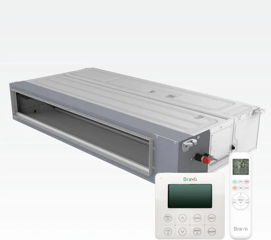 2 zone 30,000 BTU BRAVO Ducted Mini Split AC Concealed Duct 9k+18K - Image 2