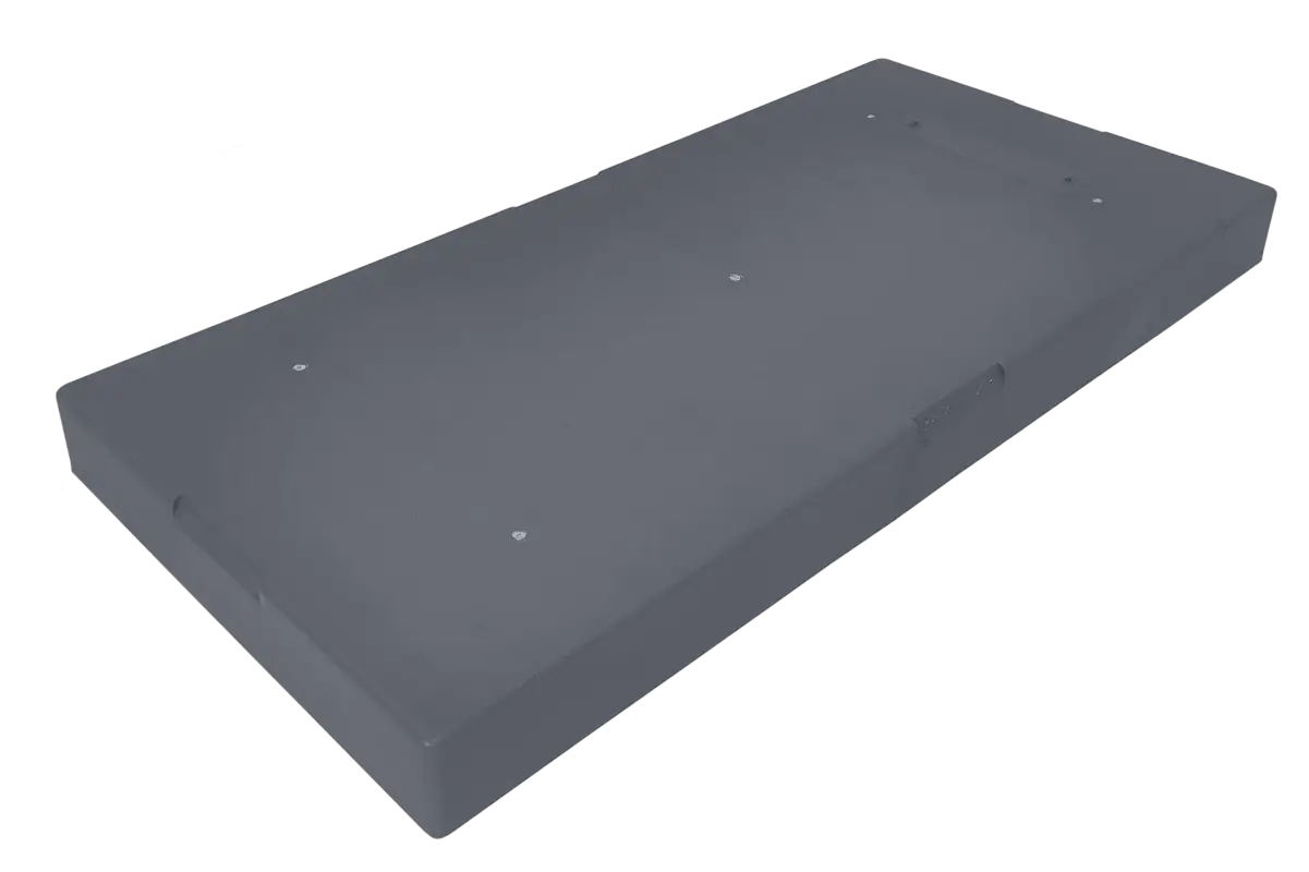 ARMBRIDGE 18"x38"x3" Ribbed Plastic Condenser Pad Shock-Absorbing, Anti-Slip Foundation for HVAC Systems and Outdoor Equipment - Image 2