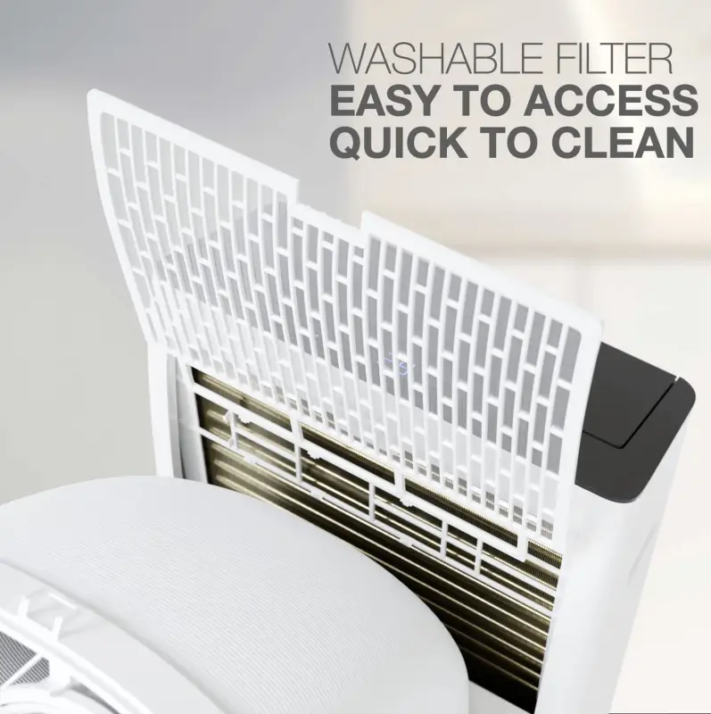 Cooper & Hunter 14,000 BTU Duo Hose Portable AC and Heater, up to 550 Sq. Ft, w/ WiFi, Remote, Window Kit - Image 3