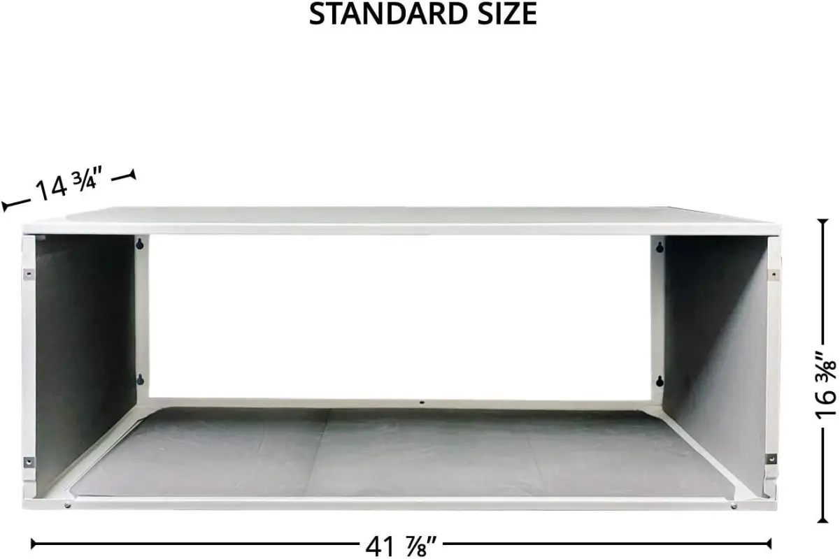 Cooper&Hunter Folded Metal PTAC Wall Sleeve for Packaged Terminal Air Conditioner Coated Insulated Including Condensate Drain Kit - Image 4