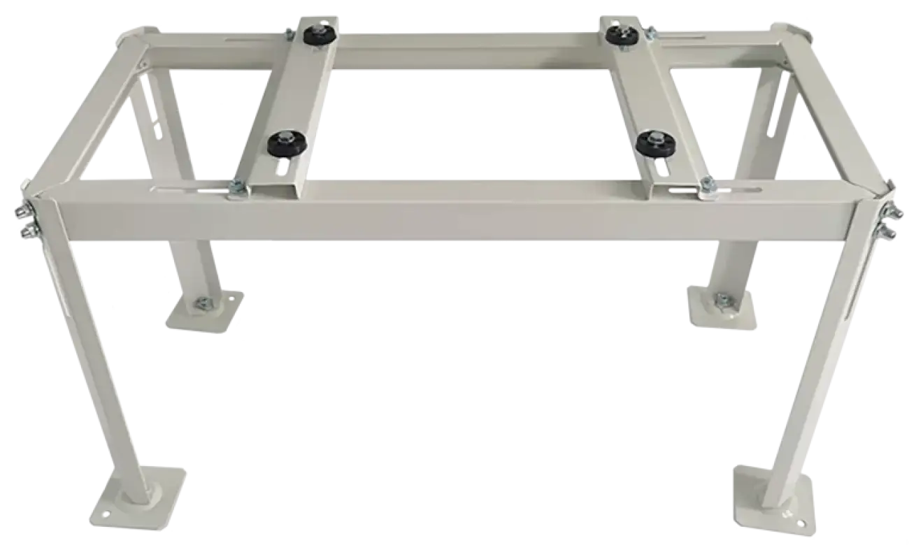ARMBRIDGE Heavy-Duty Mini Split Ground Stand, Zinc-Coated Brackets for 9,000–60,000 BTU Units Weatherproof Design, 330+ lbs Capacity