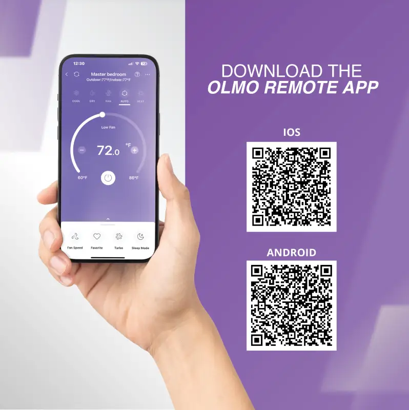 15,000 BTU PTAC OLMO Air Conditioner, Heat Strip, Heating And Cooling w/Electric Cord and Remote - Image 4